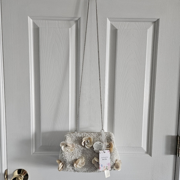 NWT Viral Made In India Beaded Kisslock Frame Crossbody Bag Purse - Picture 1 of 9